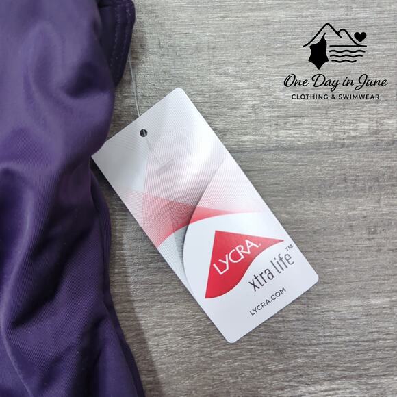 Land's End Square Neck One Piece Swimsuit Size 6 - Picture 4 of 7